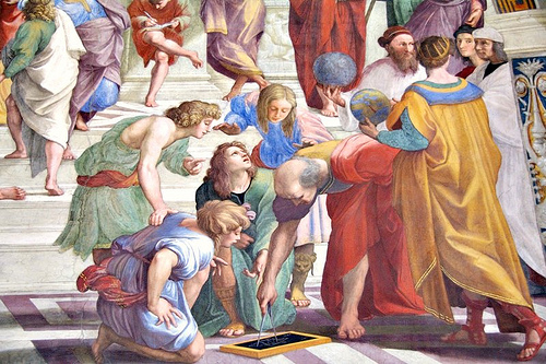 School of Athens: Euclid